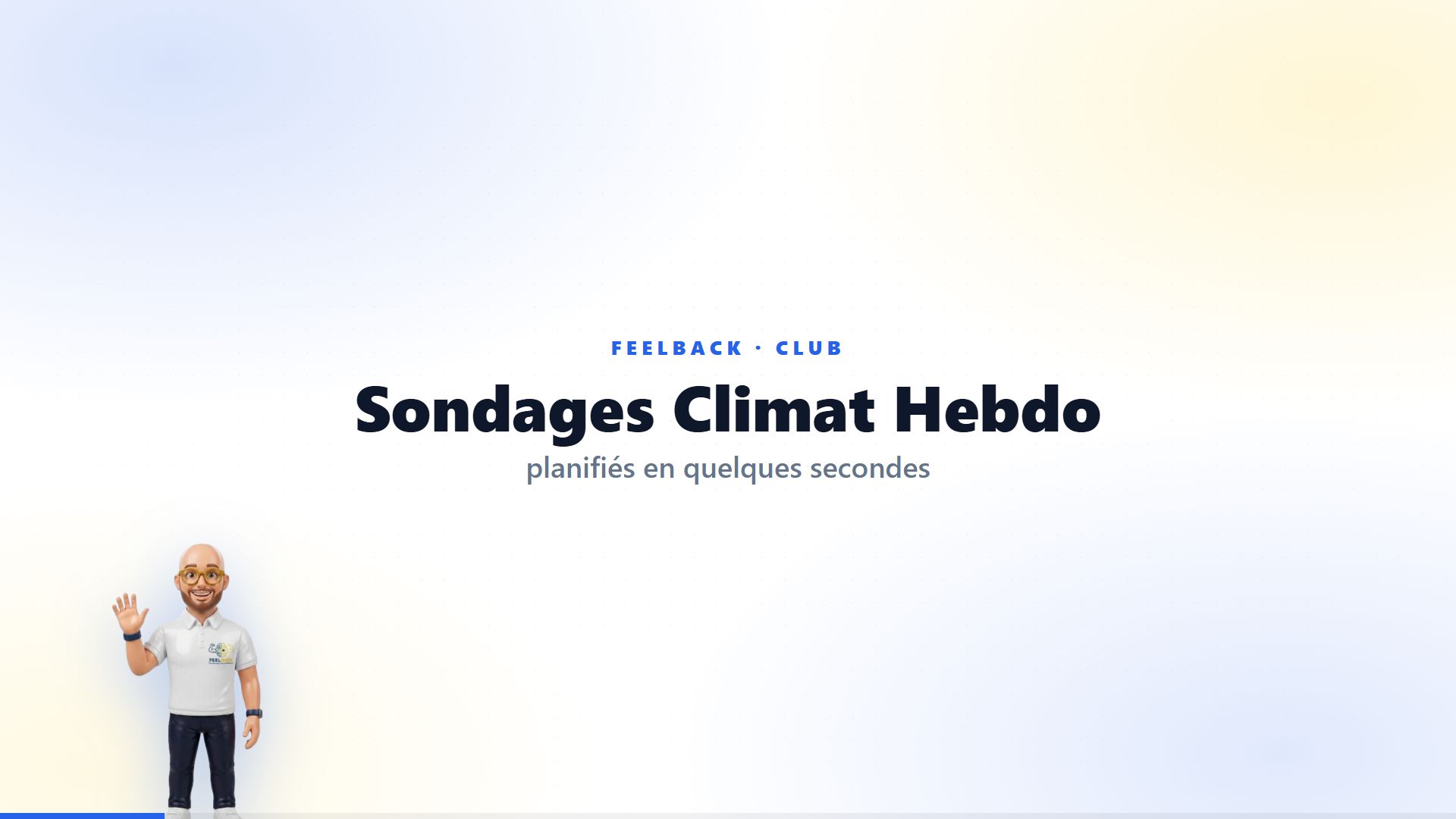Aperçu du tuto Je planifie les sondages Climat Hebdo