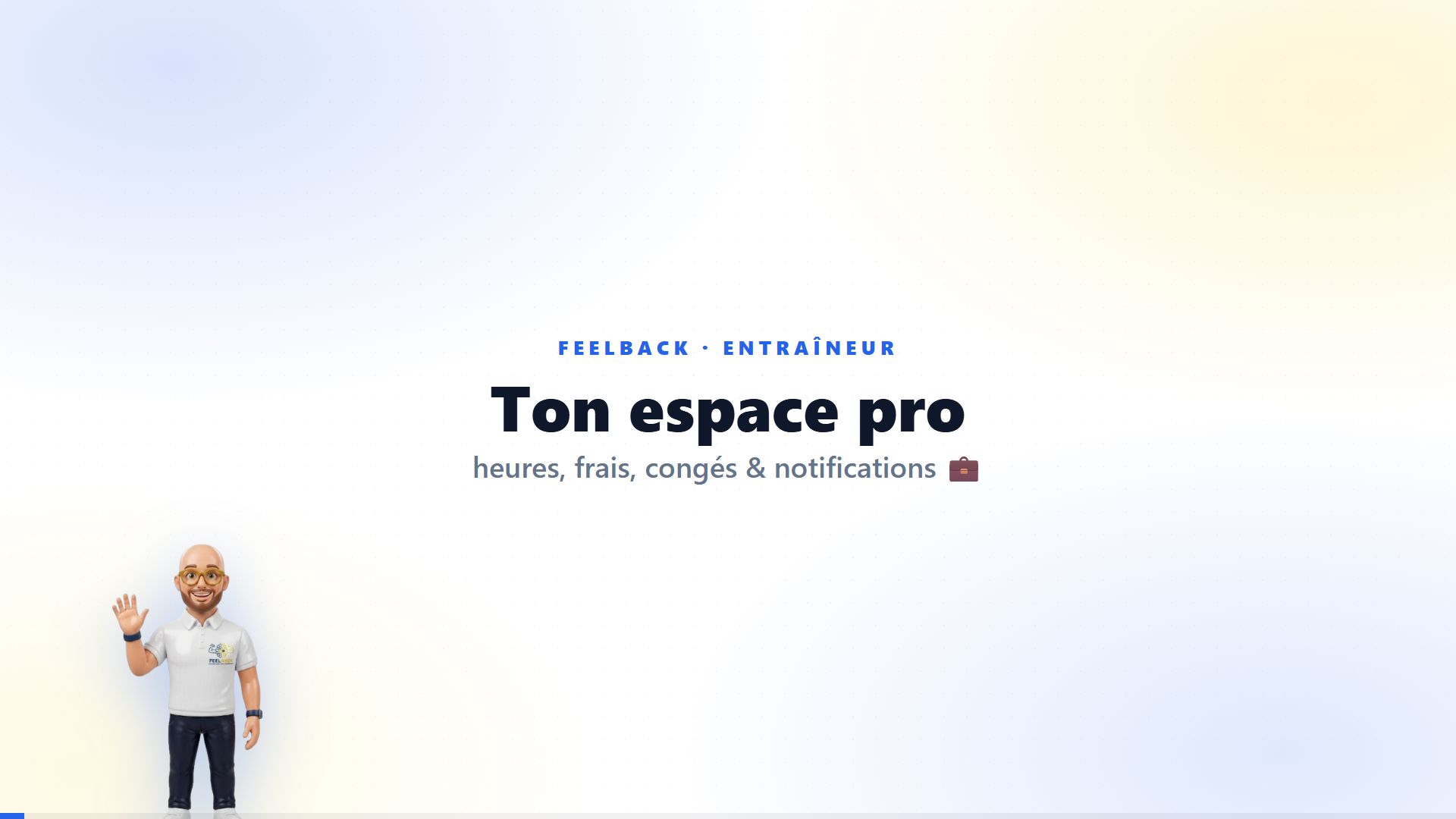 Aperçu du tuto Mon espace pro (heures, frais, congés)