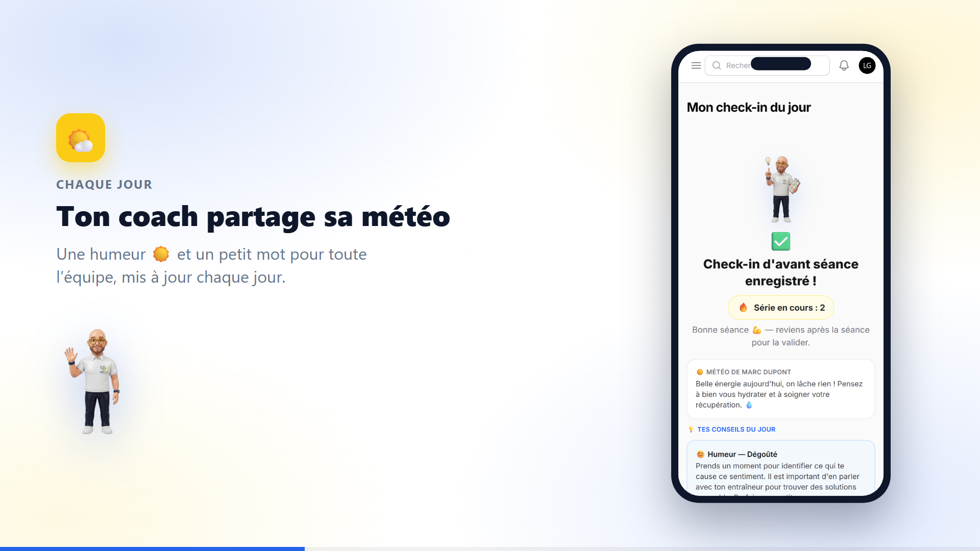 Aperçu du tuto Je découvre la météo de mon coach